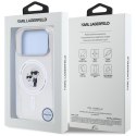 Etui Karl Lagerfeld IML Karl Choupette Glitter MagSafe do iPhone 17 Pro Max przezroczysty