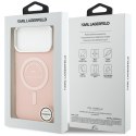 Etui Karl Lagerfeld IML Karl RSG Logo MagSafe do iPhone 17 Pro Max różowy