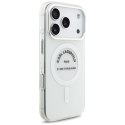 Etui Karl Lagerfeld IML Karl RSG Logo MagSafe do iPhone 17 Pro przezroczysty