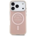 Etui Karl Lagerfeld IML Karl RSG Logo MagSafe do iPhone 17 Pro różowy