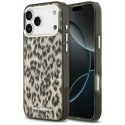 Etui Karl Lagerfeld IML Leopard Pattern MagSafe do iPhone 17 Pro Max brązowy