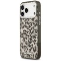 Etui Karl Lagerfeld IML Leopard Pattern MagSafe do iPhone 17 Pro Max brązowy