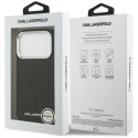 Etui Karl Lagerfeld Initial & Metal Logo MagSafe do iPhone 17 Pro Max czarny