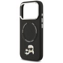 Etui Karl Lagerfeld Karl & Choupette Pins MagSafe do iPhone 17 Pro Max czarny
