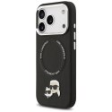 Etui Karl Lagerfeld Karl & Choupette Pins MagSafe do iPhone 17 Pro czarny