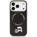 Etui Karl Lagerfeld Karl & Choupette Pins MagSafe do iPhone 17 Pro czarny