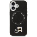 Etui Karl Lagerfeld Karl & Choupette Pins MagSafe do iPhone 17 czarny
