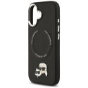 Etui Karl Lagerfeld Karl & Choupette Pins MagSafe do iPhone 17 czarny