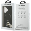 Etui Karl Lagerfeld Karl & Choupette Pins MagSafe do iPhone 17 czarny
