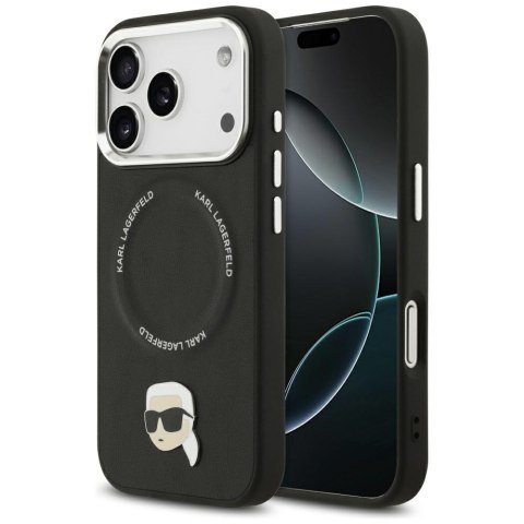 Etui Karl Lagerfeld Karl Pin MagSafe doiPhone 17 Pro czarny