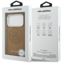 Etui Karl Lagerfeld Point & Metal Logo MagSafe do iPhone 17 Pro Max brązowy