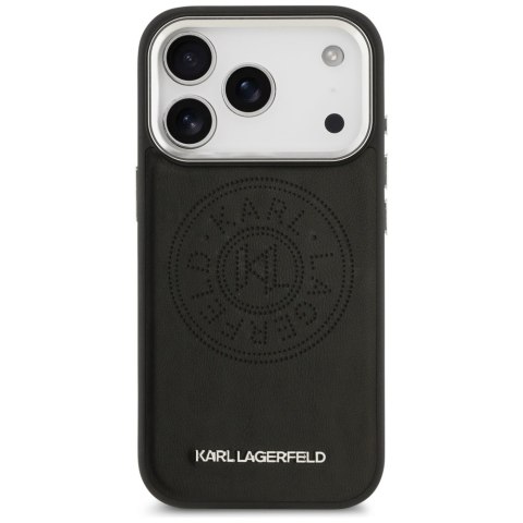 Etui Karl Lagerfeld Point & Metal Logo MagSafe do iPhone 17 Pro czarny