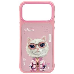 Etui Nimmy Cool&Cute 2.0 Cat do iPhone 17 Pro różowy