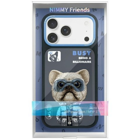 Etui Nimmy Cool&Cute 2.0 Dog do iPhone 17 Pro czarny