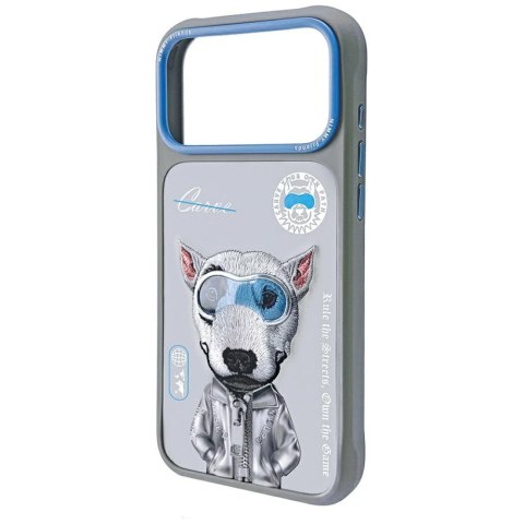 Etui Nimmy Cool&Cute 2.0 Dog do iPhone 17 Pro szary