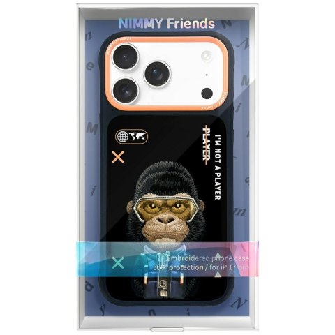 Etui Nimmy Cool&Cute 2.0 Gorilla do iPhone 17 Pro czarny