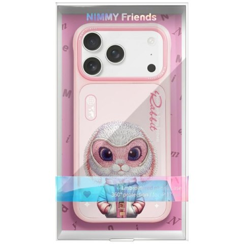 Etui Nimmy Cool&Cute 2.0 Rabbit do iPhone 17 Pro różowy