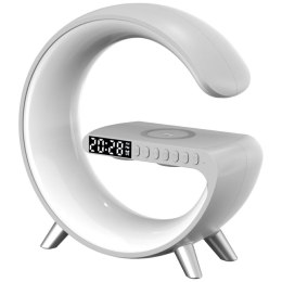 Wielofunkcyjna Lampka G MajesticLine z budzikiem i głośnikiem bluetooth biały