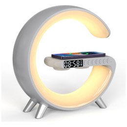 Wielofunkcyjna Lampka G MajesticLine z budzikiem i głośnikiem bluetooth biały