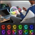 Wielofunkcyjna Lampka G MajesticLine z budzikiem i głośnikiem bluetooth biały