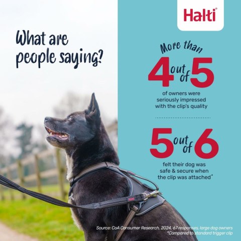 Smycz treningowa Company of Animals HALTI BRIG SAFETY Czarny