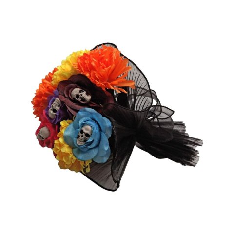 Dekoracje na Halloween 22 x 22 x 25 cm Biały Czerwony Meksykanka Czaszki Święto Zmarłych