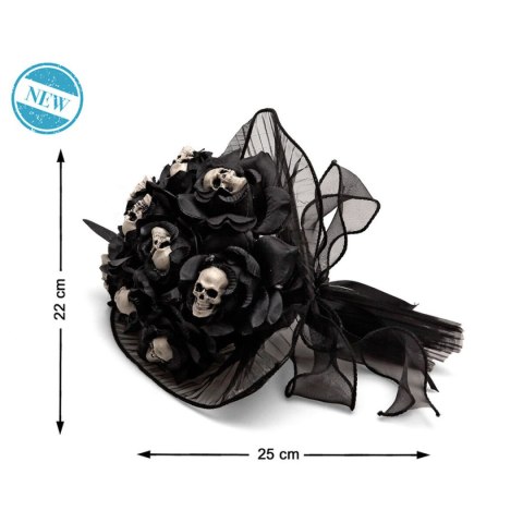 Dekoracje na Halloween 22 x 22 x 25 cm Czarny Czaszki