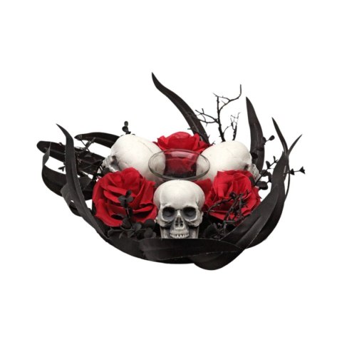 Dekoracje na Halloween 30 x 30 x 10 cm Czaszka Świeczniki Czaszki