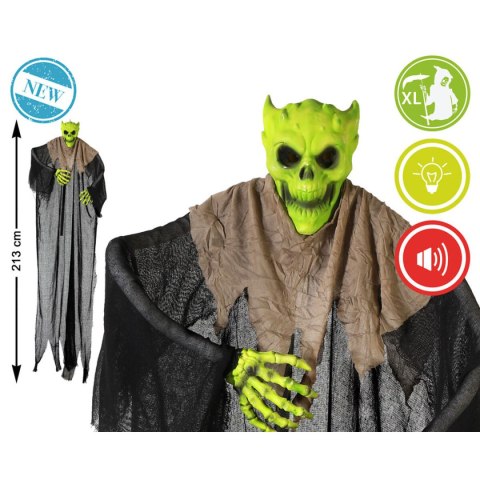 Dekoracje na Halloween Kościotrup 213 cm Kolor Zielony