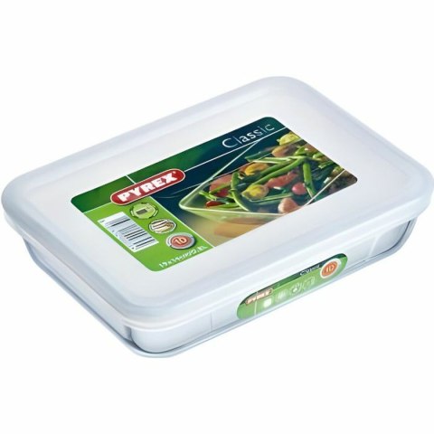 Taca z pokrywą Pyrex 241P000/5016 Biały Przezroczysty 800 ml