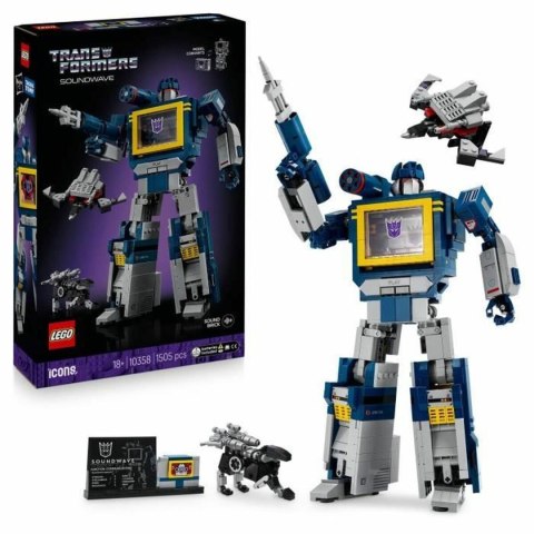 Gra Budowlana z Blokami Konstrukcyjnymi Lego Transformers 10358 1505 Części
