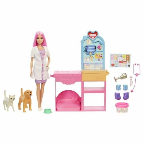 Playset Barbie Veterinarian Clinic 15 Części