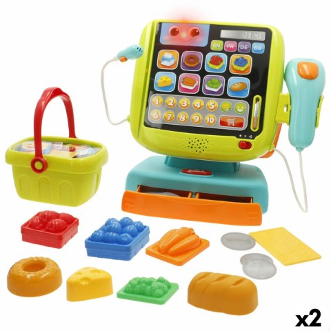 Drewniana Kasa Fiskalna z Akcesoriami Winfun 24 X 23 X 11 CM (2 Sztuk)