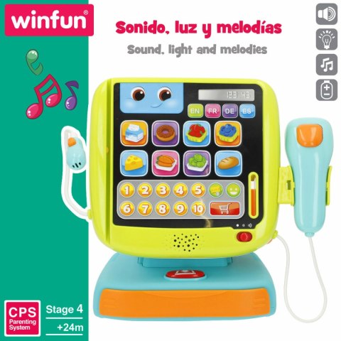 Drewniana Kasa Fiskalna z Akcesoriami Winfun 24 X 23 X 11 CM (2 Sztuk)