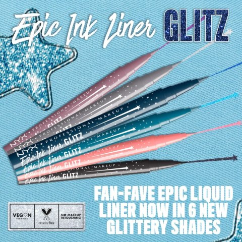 Zestaw Do Makijażu NYX EPIC INK LINER GLITZ