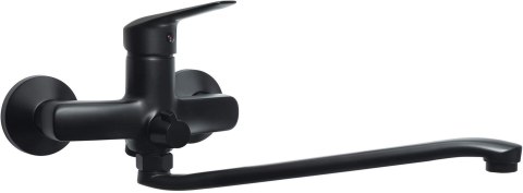 Bateria umywalkowa ścienna z wydłużoną wylewką BMO_N56M podłączenie na wąż