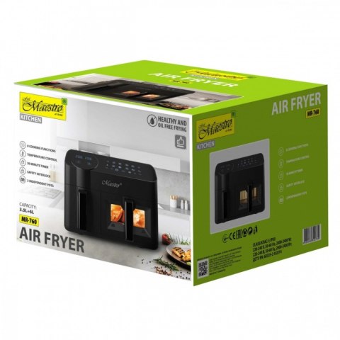 Frytownica beztłuszczowa podwójna 3,5l + 6l 2400W MR-760