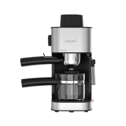 Kolbowy ekspres do kawy ze spieniaczem do mleka i podgrzewaczem na filiżankę MR-411