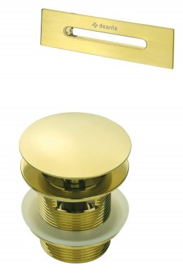 Zestaw akcesoriów do wanny DEANTE KYYR10B - korek click-clack i przelew - złoty