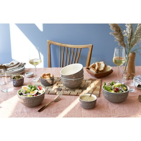 Staub Ceramique puchar 700 ml Szary Okrągły
