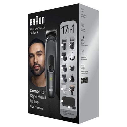 Trymer Braun MGK7491 Seria 7 17w1 bezprzewodowy czarny