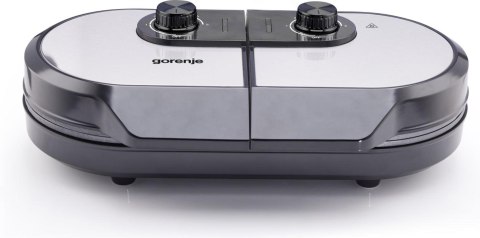 Grill elektryczny Gorenje Mini Grill, Talerz waflowy, WM1400SB, 1400 W, Średnica 18 cm, Czarny