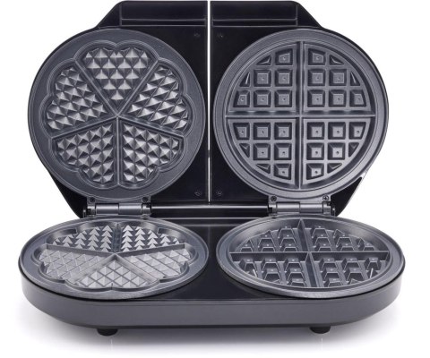 Grill elektryczny Gorenje Mini Grill, Talerz waflowy, WM1400SB, 1400 W, Średnica 18 cm, Czarny
