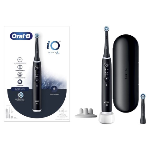 Oral-B iO 6 Dorosły Wibrująca szczoteczka do zębów Czarny