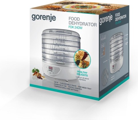 Suszarka Gorenje FDK 24 DW Przezroczysty, Biały 240 W