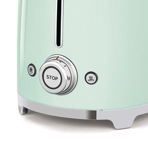 Toster SMEG model TSF02PGEU kolor pastelgreen