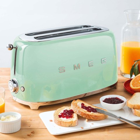 Toster SMEG model TSF02PGEU kolor pastelgreen