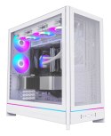 Obudowa PC Montech HS01 PRO, Midi-Tower, ATX, aRGB, Szkło Hartowane - biała