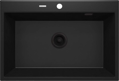 Deante Eridan ZQEN103 zlewozmywak granitowy 70x52 cm czarny