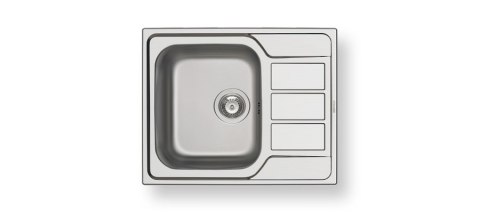 Pyramis Athena (62x50 cm) 1B 1 D 100187701 Zlewozmywak stalowy len, srebrny